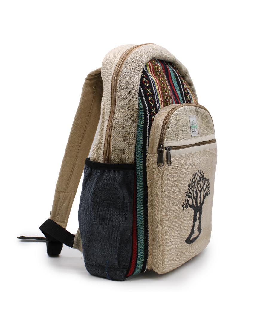 Mochila Grande De Cáñamo - Bohdi Tree Design