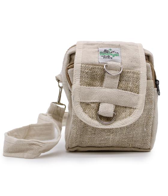 Bolsa de viaje Body-Cross de cáñamo y algodón natural