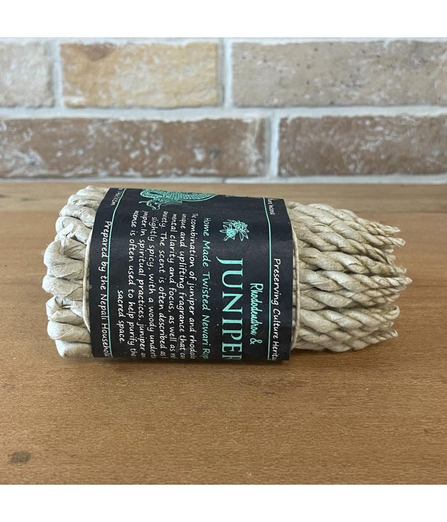 Pure Herbs Rope Incense - Rhododendron and Juniper