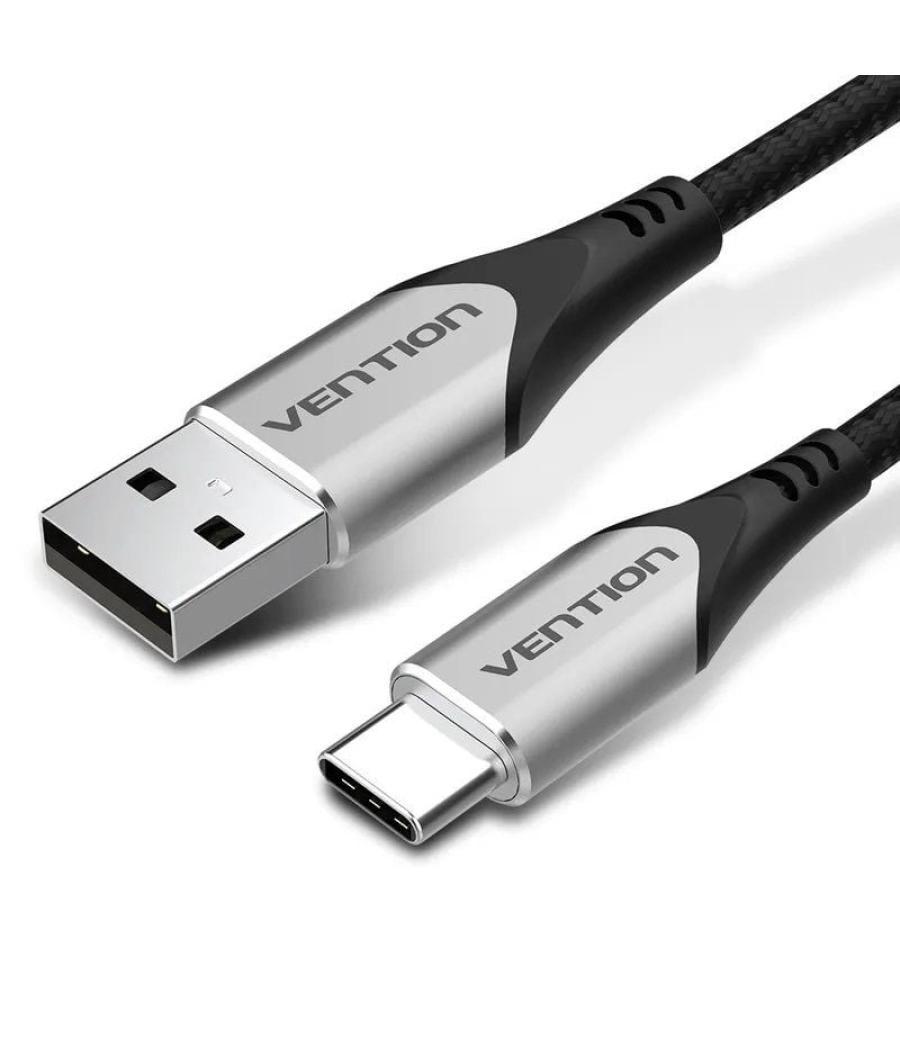 Cable usb tipo-c vention codhi/ usb tipo-c macho - usb macho/ 3m/ gris