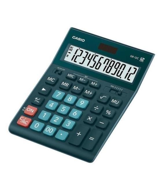 Casio calculadora de oficina sobremesa 12 dígitos verde oscuro