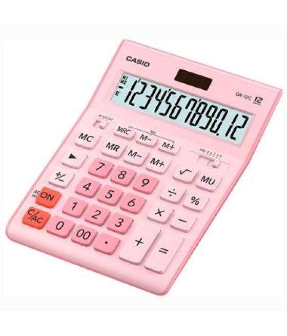 Casio calculadora de oficina sobremesa 12 dígitos rosa