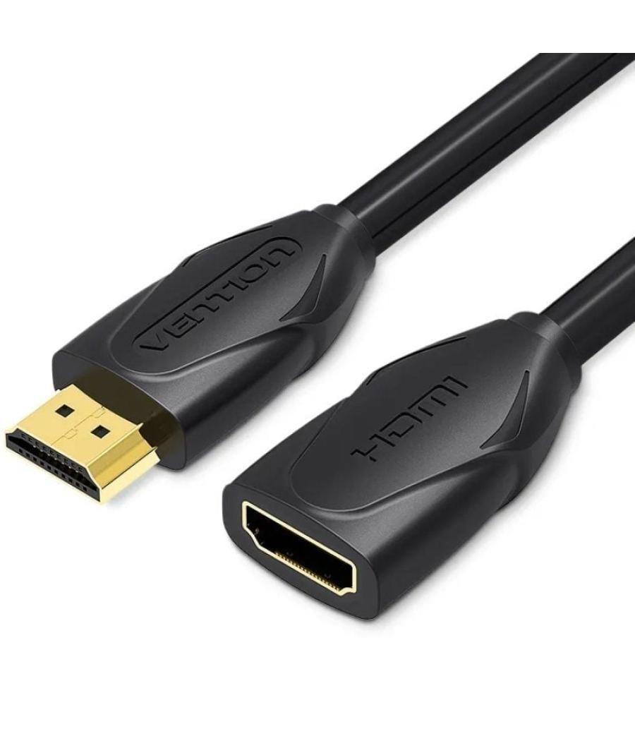 Cable alargador hdmi vention vaa-b06-b300/ hdmi macho - hdmi hembra/ 3m/ negro