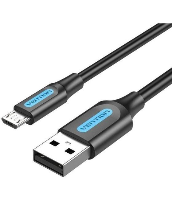 Cable usb 2.0 vention colbg/ usb macho - microusb macho/ 1.5m/ negro