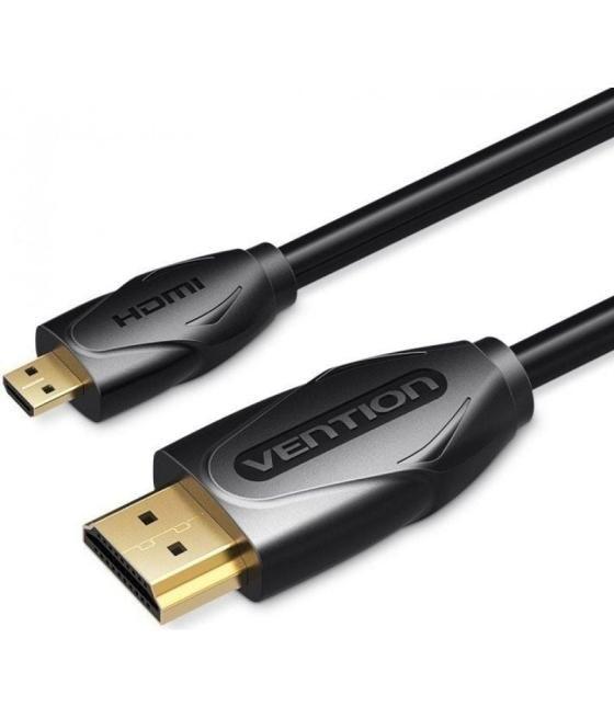 Cable hdmi vention vaa-d03-b200/ hdmi macho - mini hdmi macho/ 2m/ negro