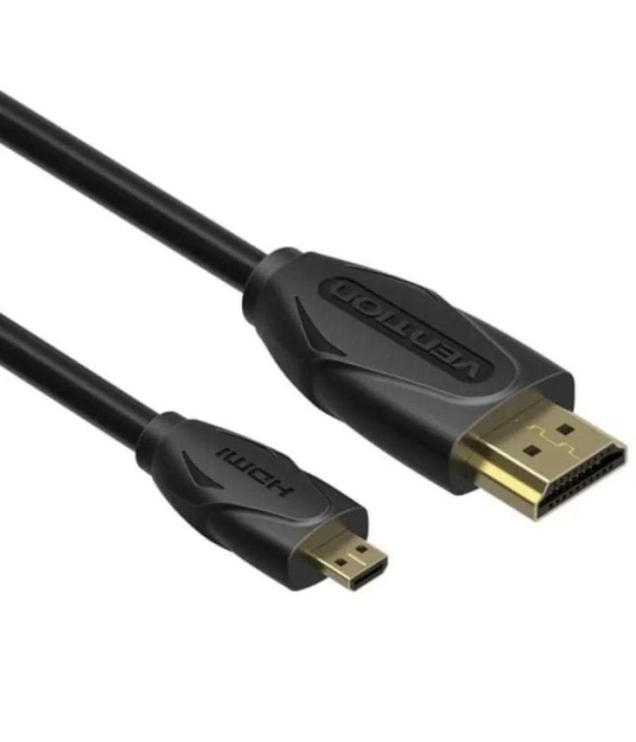 Cable hdmi vention vaa-d03-b200/ hdmi macho - mini hdmi macho/ 2m/ negro