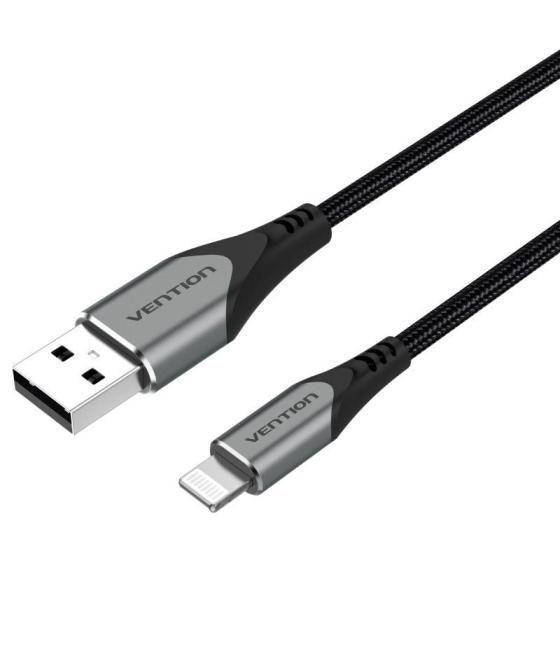 Cable usb 2.0 lightning vention labhd/ usb macho - lightning macho/ 50cm/ gris