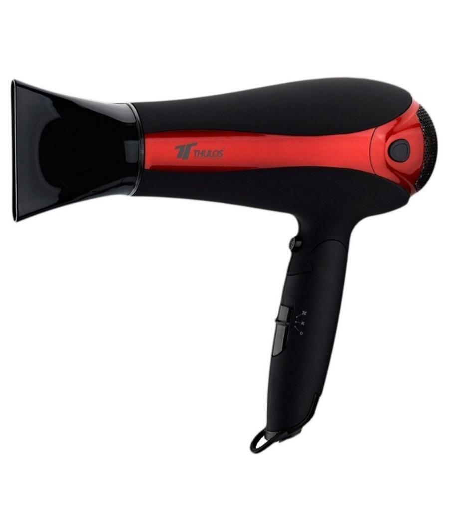 Secador de pelo thulos th - hd2000 negro - rojo 2000w ionico