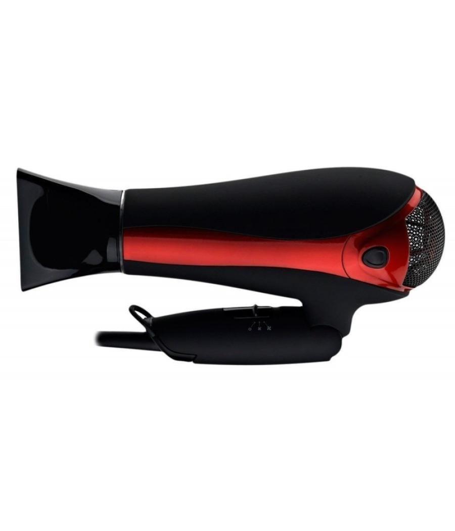 Secador de pelo thulos th - hd2000 negro - rojo 2000w ionico