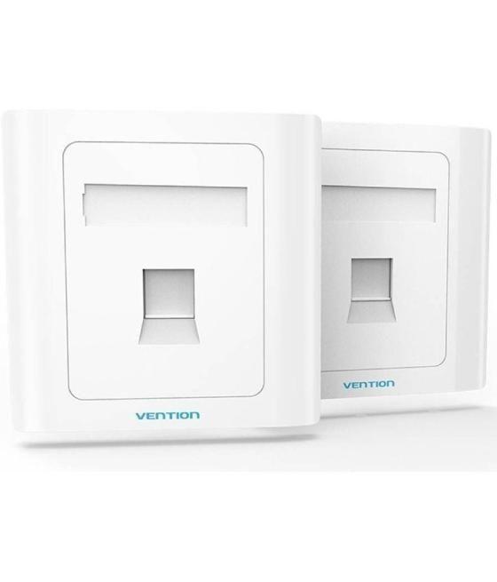 Placa de pared tipo 86 vention ifaw0/ 1 puerto rj45