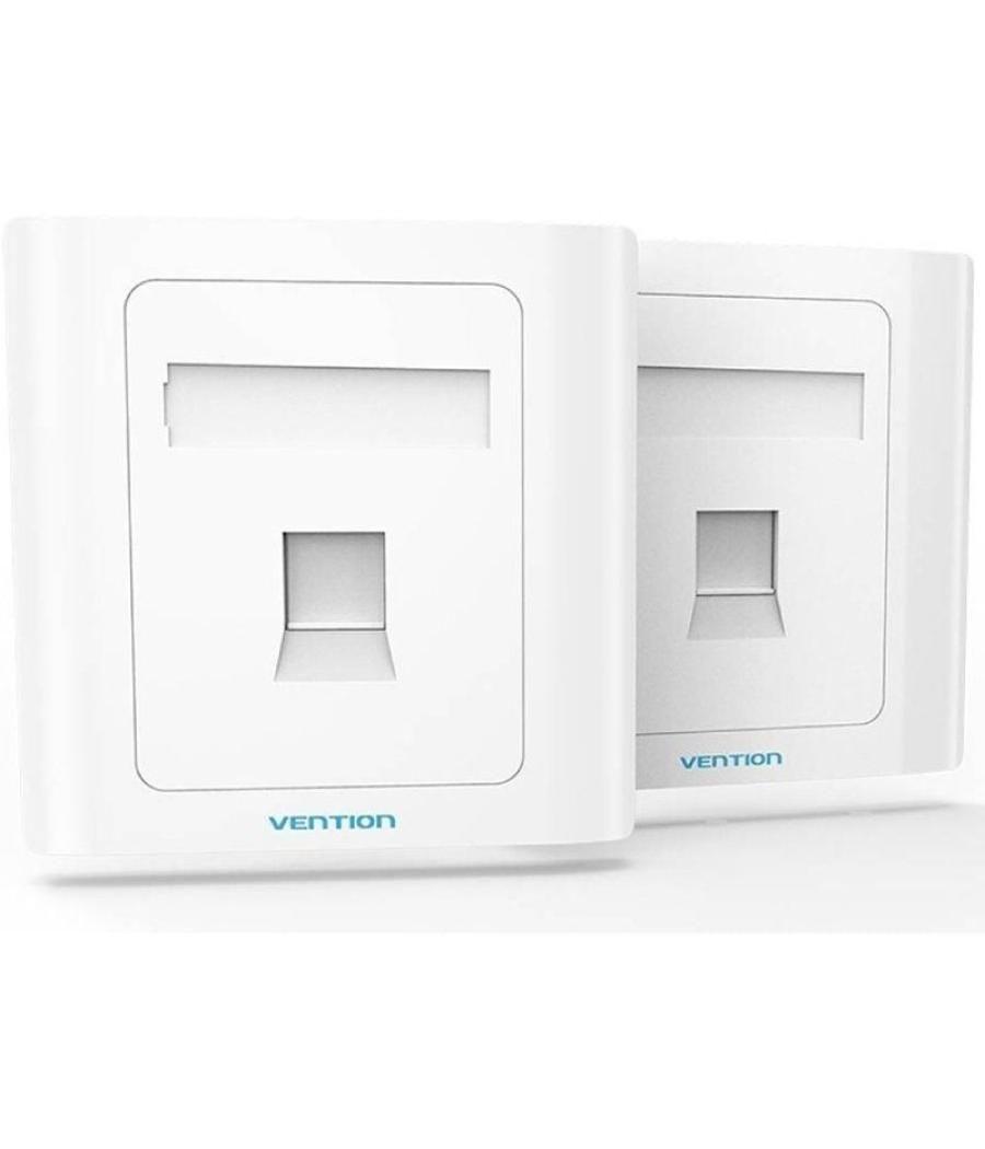 Placa de pared tipo 86 vention ifaw0/ 1 puerto rj45