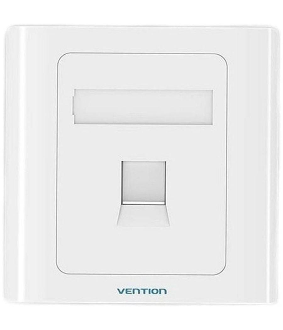 Placa de pared tipo 86 vention ifaw0/ 1 puerto rj45