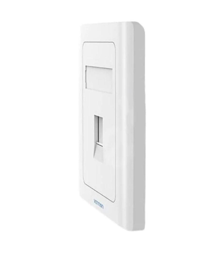 Placa de pared tipo 86 vention ifaw0/ 1 puerto rj45