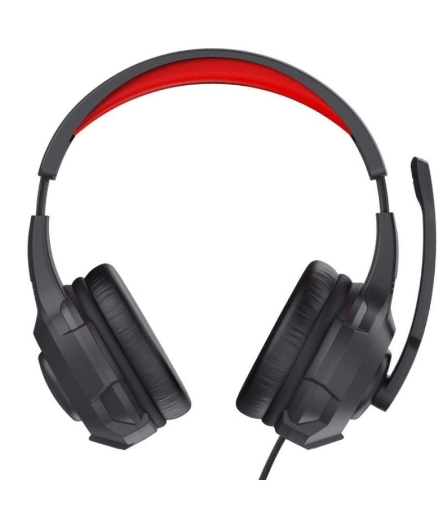 Auriculares gaming con micrófono trust gaming 24785/ jack 3.5/ rojos y negros