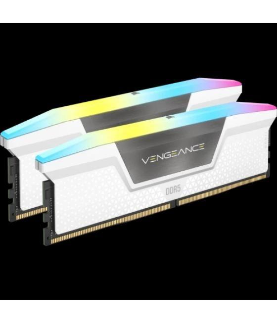 Corsair vengeance rgb cmh32gx5m2e6000c36w módulo de memoria 32 gb 2 x 16 gb ddr5 6000 mhz ecc