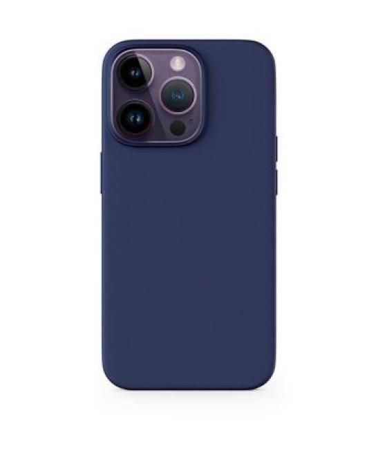 Funda iphone 15 pro silicona magsafe - azul