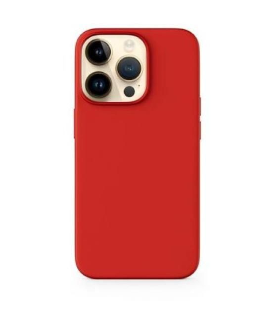 Funda iphone 15 pro silicona magsafe - rojo