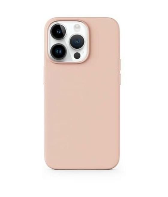 Funda iphone 15 pro max silicona magsafe - rosa