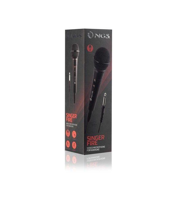 NGS Singer Fire Negro Micrófono para karaoke - Imagen 6