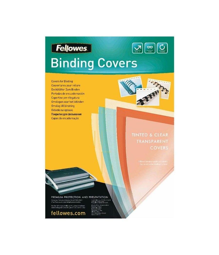 Portadas de PVC Fellowes 5375901/ A4/ 180 Micras/ 100 unidades/ Transparente - Imagen 1