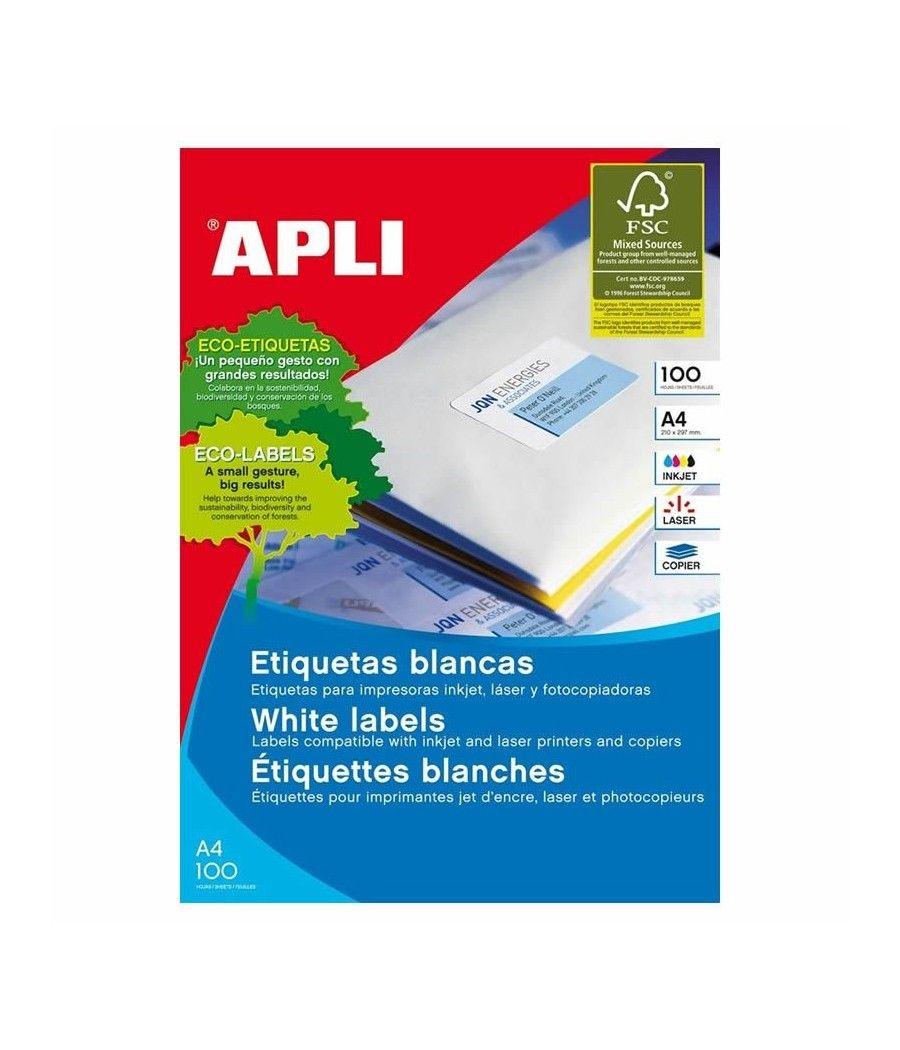 Etiquetas Adhesivas Apli 01289/ 105 x 48mm/ 100 Hojas - Imagen 1