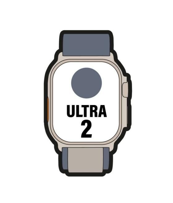 Apple watch ultra 2/ gps/ cellular/ 49mm/ caja de titanio/ correa loop alpine azul m mediana