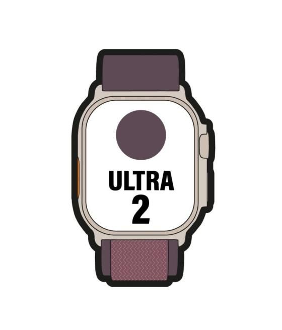 Apple watch ultra 2/ gps/ cellular/ 49mm/ caja de titanio/ correa loop alpine indigo s pequeña