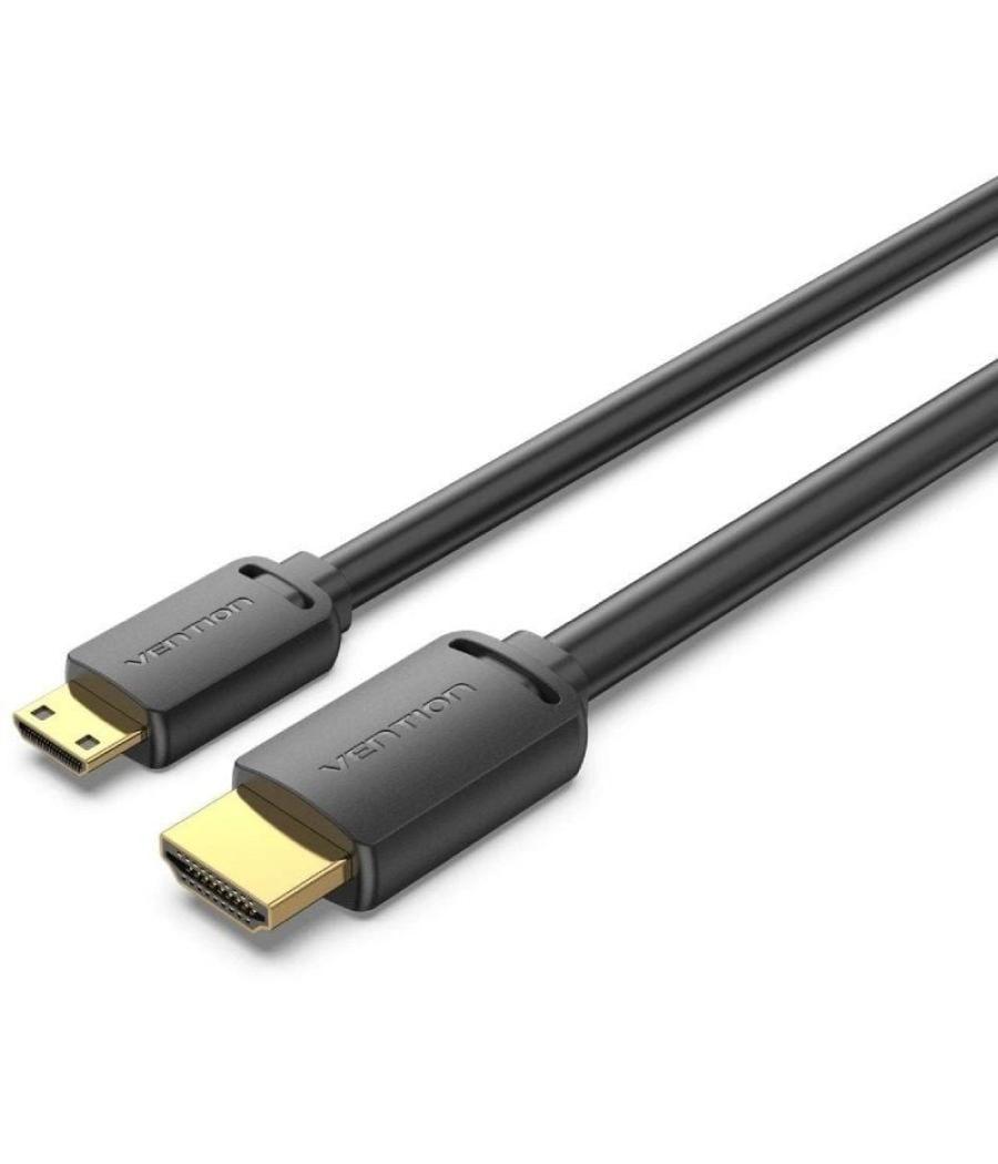 Cable hdmi 4k vention aghbg/ hdmi macho - mini hdmi macho/ 1.5m/ negro