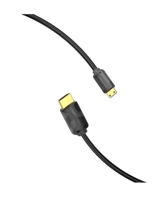 Cable hdmi 4k vention aghbg/ hdmi macho - mini hdmi macho/ 1.5m/ negro