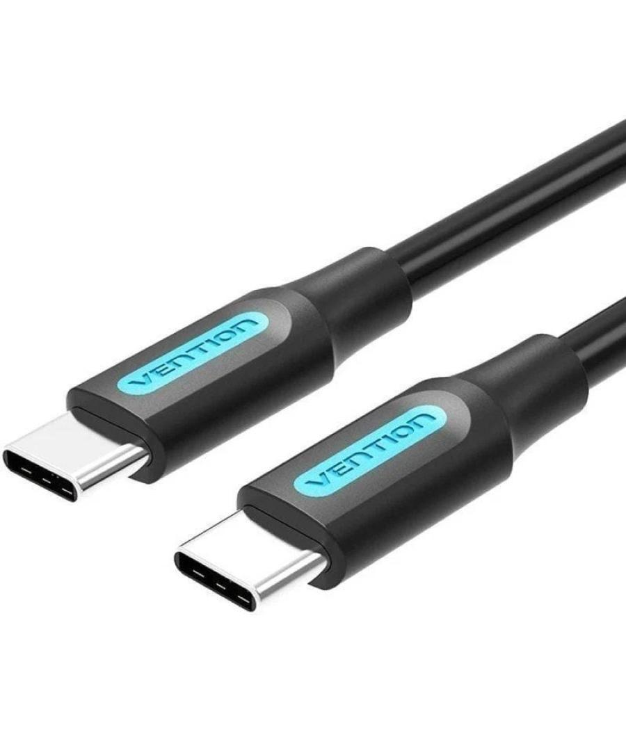 Cable usb 2.0 tipo-c vention cosbi/ usb tipo-c macho - usb tipo-c macho/ 3m/ negro