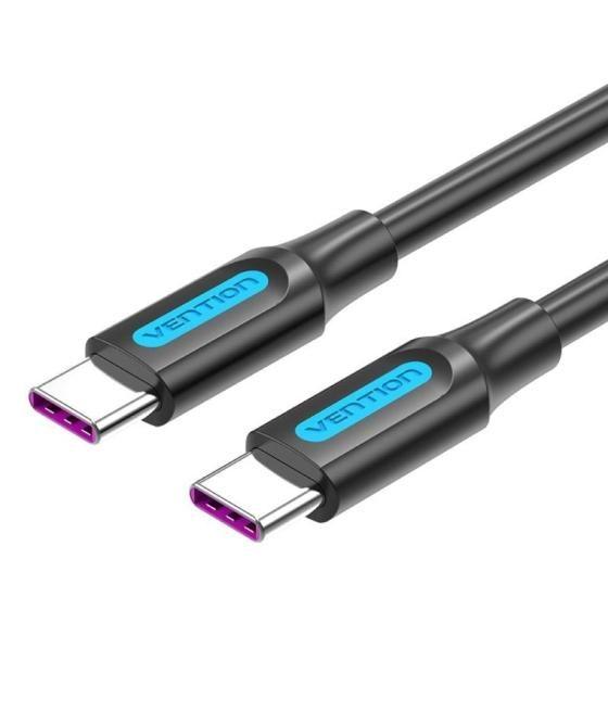 Cable usb 2.0 tipo-c vention cotbg/ usb tipo-c macho - usb tipo-c macho/ 1.5m/ negro