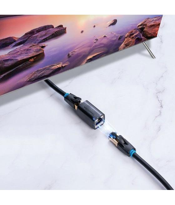 Adaptador conector vention rj45 ipwb0 cat7 ftp/ rj45 hembra - rj45 hembra/ negro