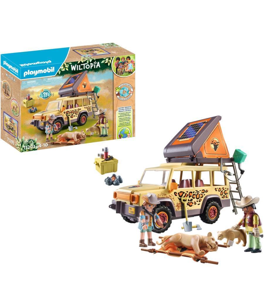 Playmobil wiltopia vehículo todoterreno con leones