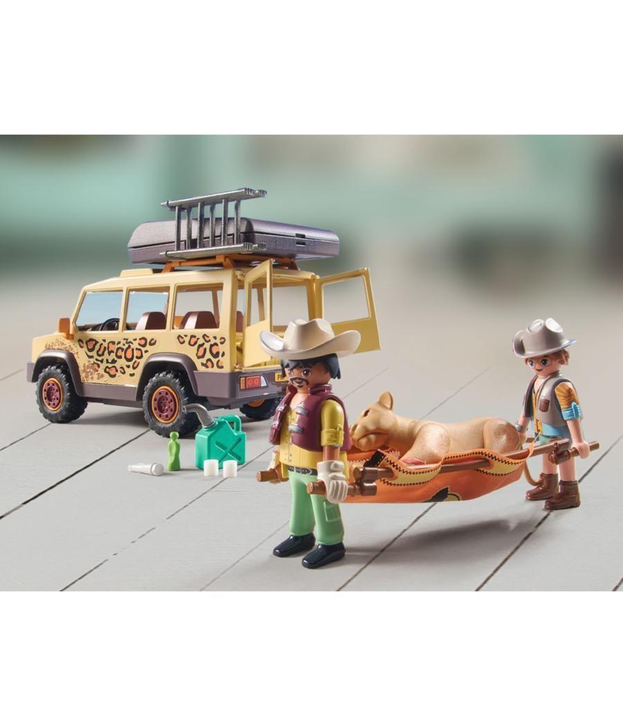 Playmobil wiltopia vehículo todoterreno con leones