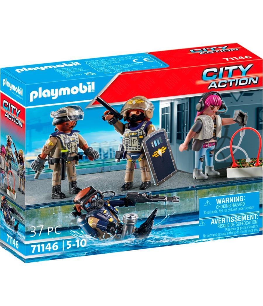 Playmobil fuerzas especiales set figuras