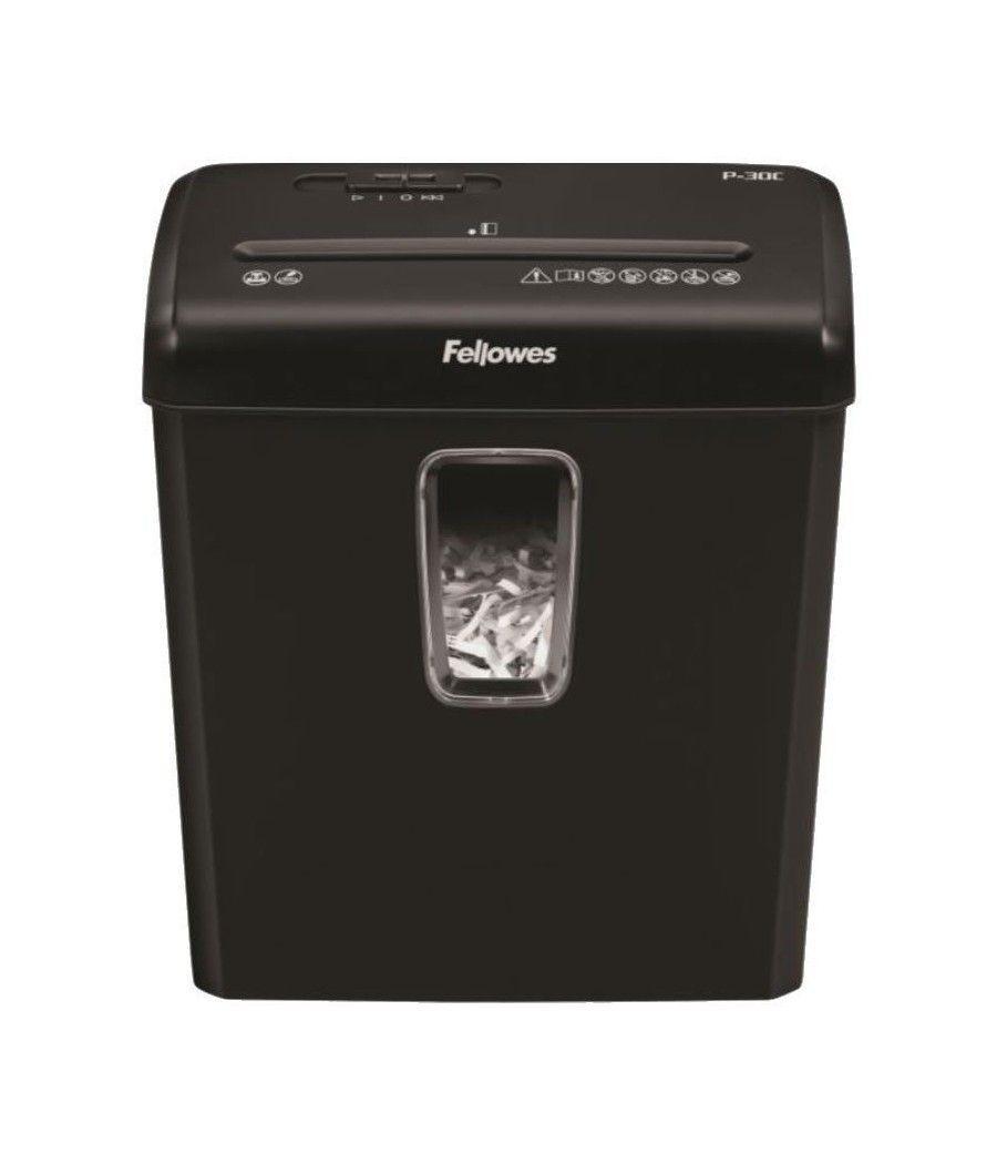 Destructora Fellowes P-30C/ Corte en Partículas de 4 x 34mm/ Negra - Imagen 1