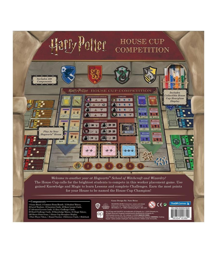 Juego de mesa harry potter house cup competition edad recomendada 11 años (ingles)