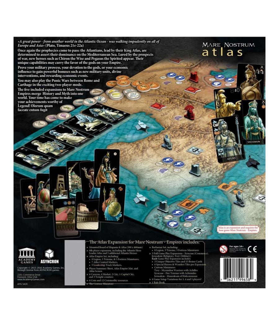 Juego de mesa mare nostrum atlas expansion edad recomendada 14 años (ingles)