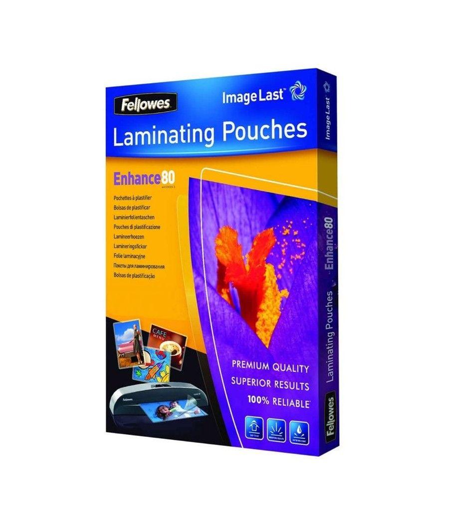 Fundas para Plastificar Fellowes 5306114/ A4/ 80 Micras/ 100 unidades - Imagen 1