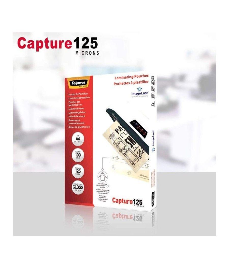 Fundas para Plastificar Fellowes 5307407/ A4/ 125 Micras/ 100 unidades - Imagen 5