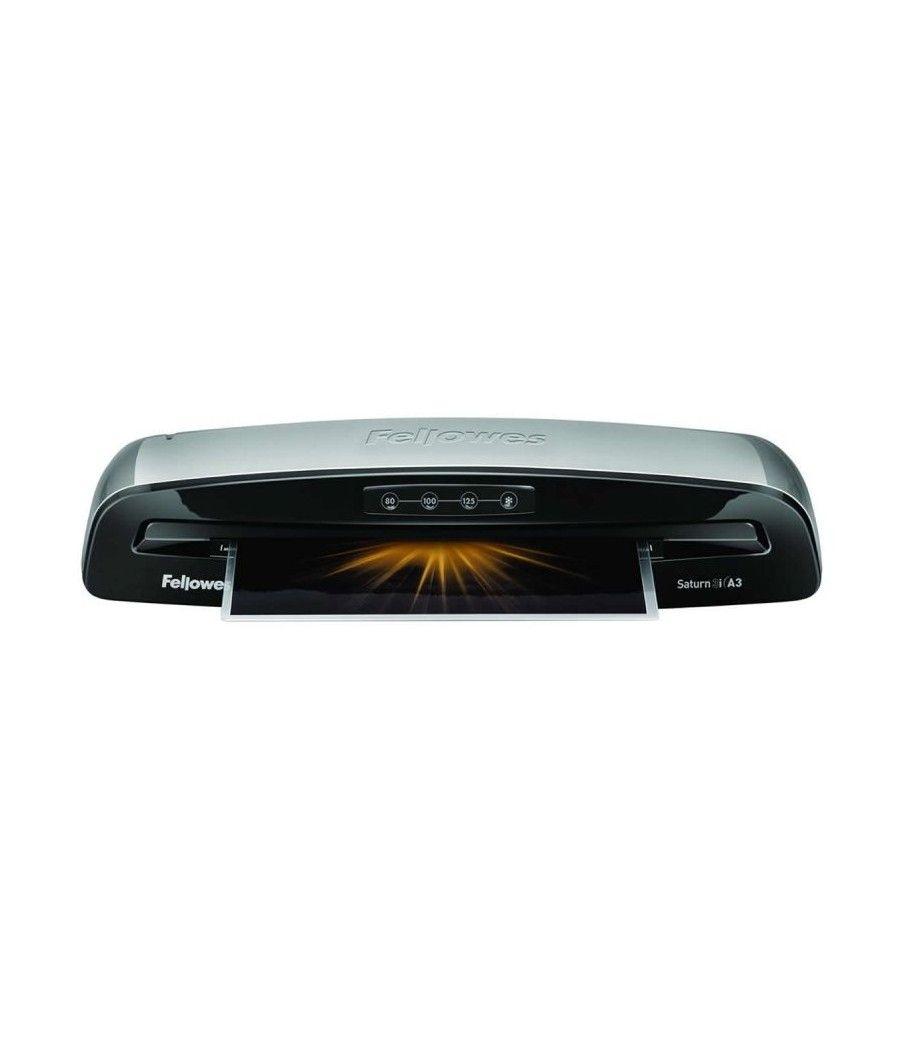 Plastificadora Fellowes Saturn 3I A3/ hasta A3 y 125 Micras/ Gris y Negra - Imagen 1