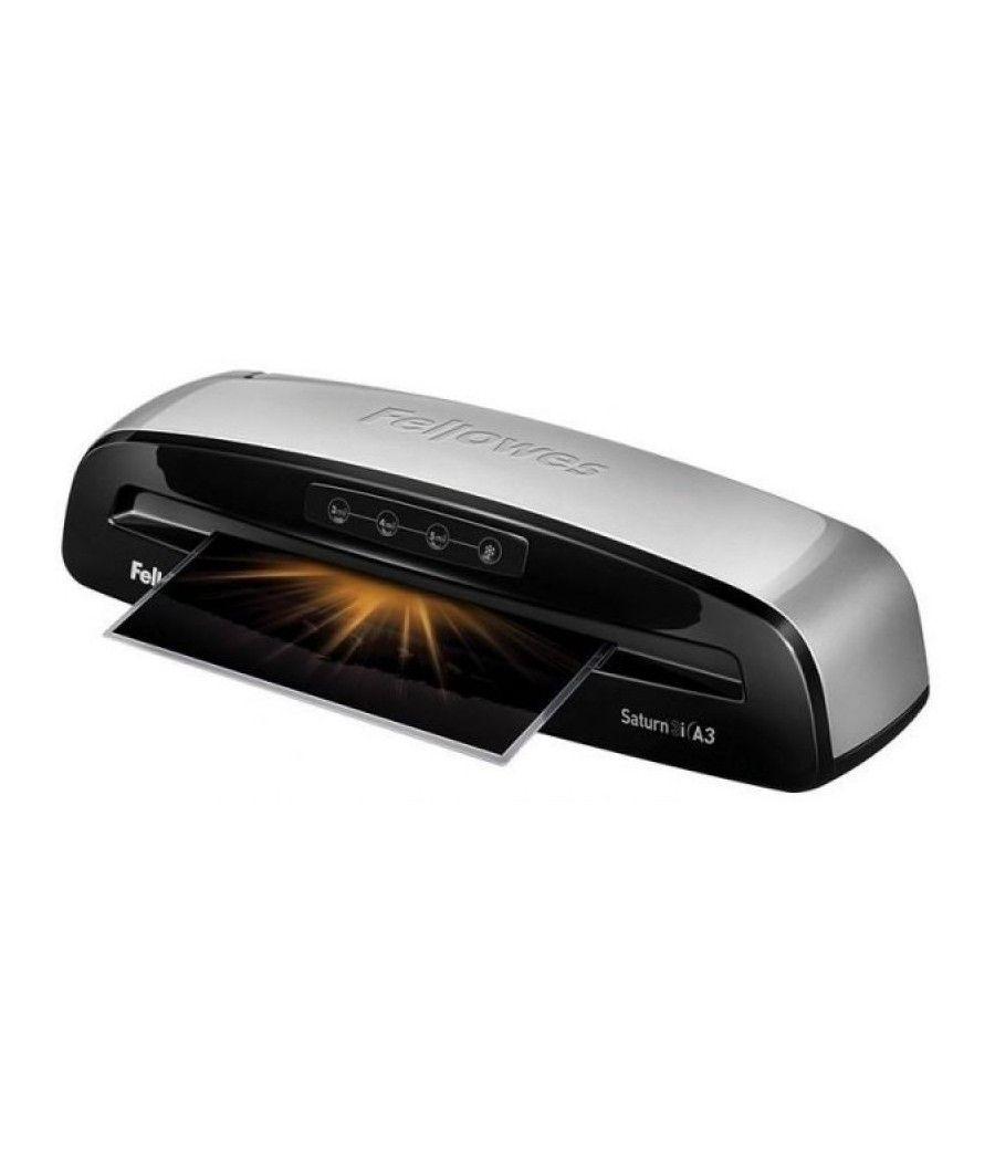 Plastificadora Fellowes Saturn 3I A3/ hasta A3 y 125 Micras/ Gris y Negra - Imagen 2