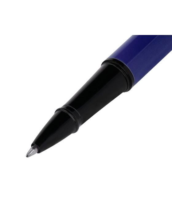 Bolígrafo belius turbo aluminio color azul y negro tinta azul caja de diseño