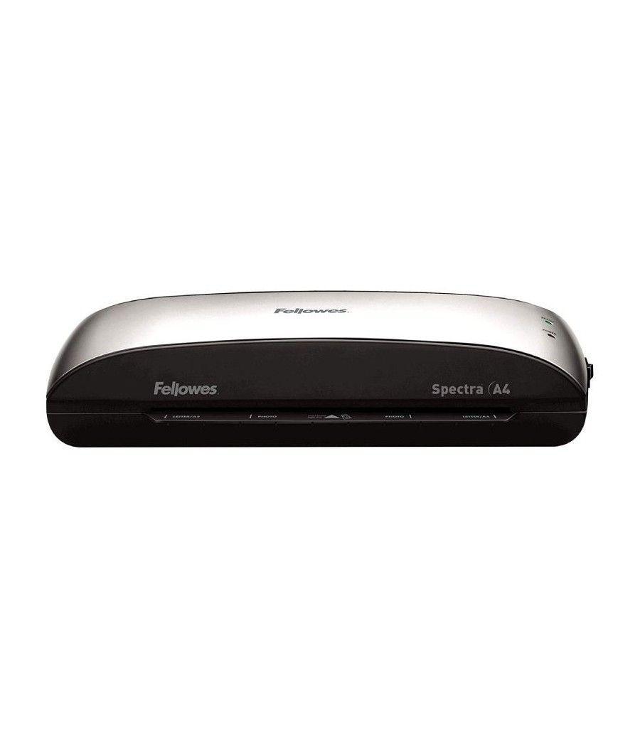 Plastificadora Fellowes Spectra A4/ hasta A4 y 125 Micras/ Negra y Gris - Imagen 1