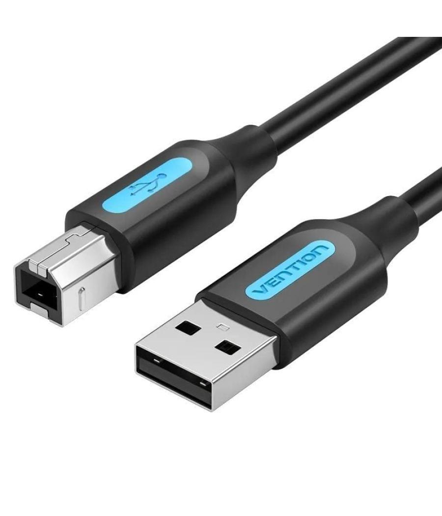 Cable usb 2.0 impresora vention coqbj/ usb tipo-b macho - usb macho/ 5m/ negro