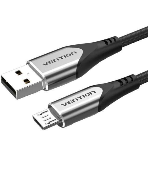 Cable usb 2.0 vention coahg/ usb macho - microusb macho/ 1.5m/ gris