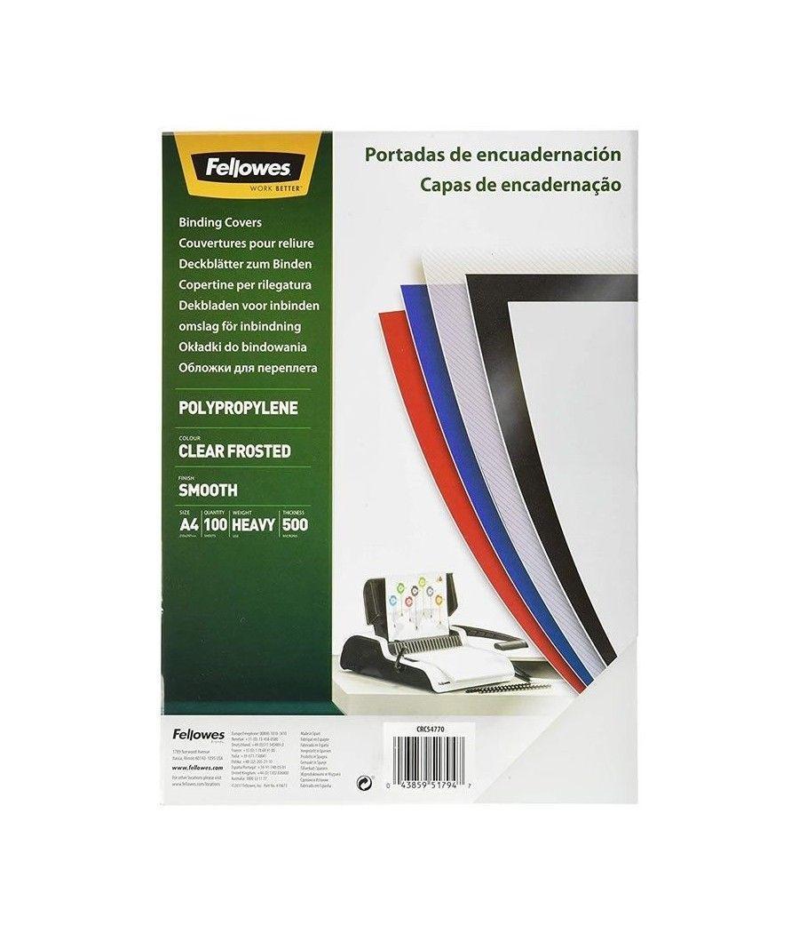 Portadas de Polipropileno Fellowes 54770/ A4/ 500 Micras/ 100 unidades/ Helado Claro - Imagen 1
