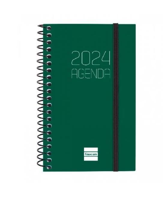 Finocam agenda espiral opaque e3 svh 79x127mm verde 2024