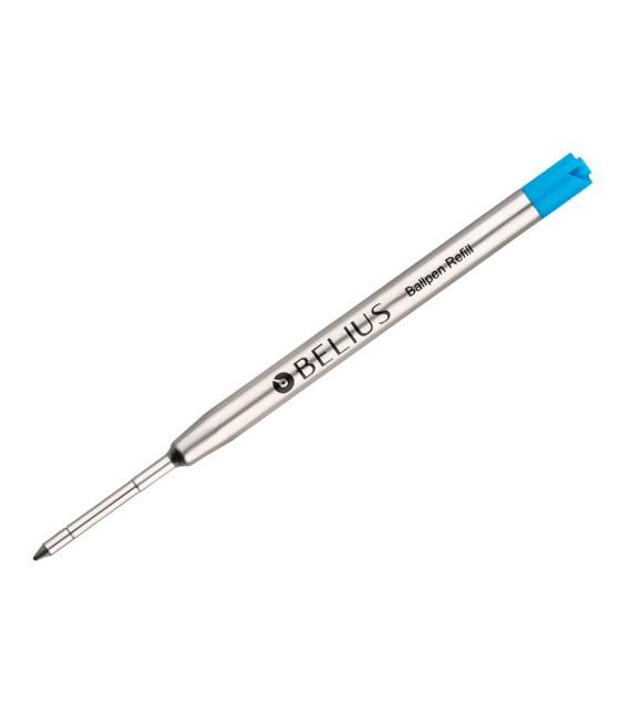 Recambio bolígrafo belius azul 0,8 mm caja 3 unidades