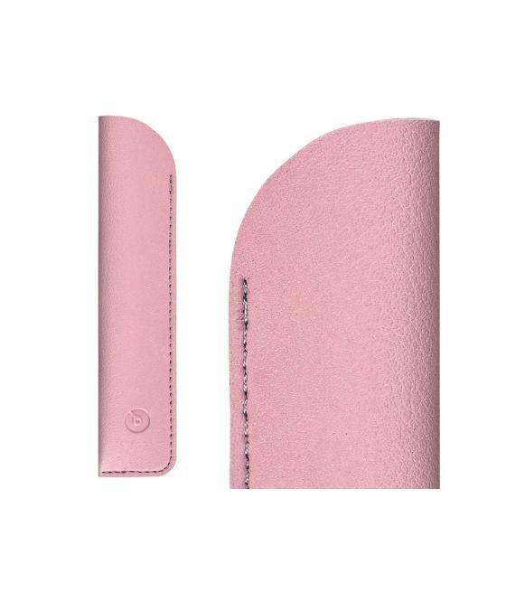 Pluma y funda de similpiel belius space b color minimalista rosa tinta azul caja de diseño